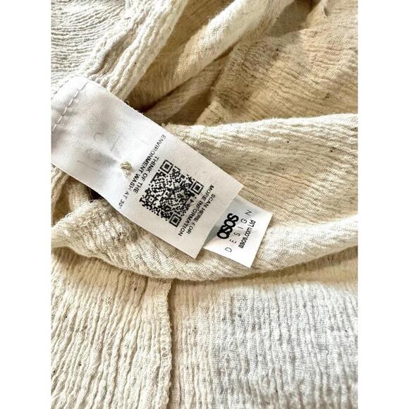 ASOS Design Beige V Neck Flowy Boho Dress Women's Size US8 - Picture 12 of 15